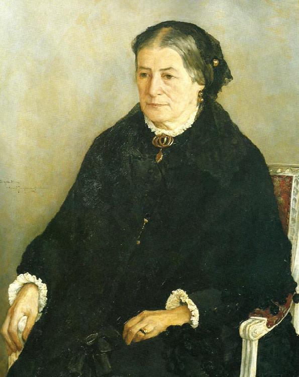 Ernst Josephson portratt av konstnarens moder oil painting image